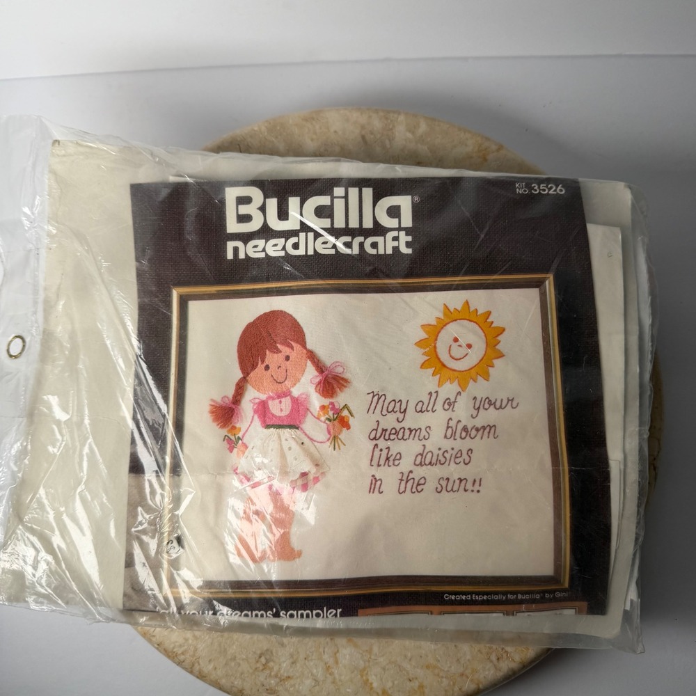 VTG Bucilla Needlecraft CrossStitch Sampler Kit #3526"all Your Dream New
